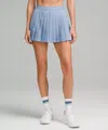 Lululemon High-rise Pleated Tennis Skirt In Blue
