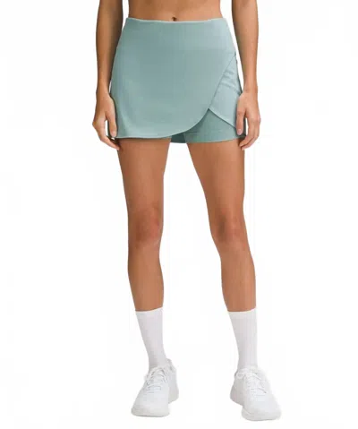 Lululemon High-rise Wrap Tennis Skirt In Rip Tide In Green