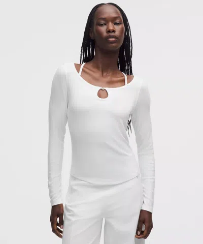 Lululemon Hold Tight Keyhole Neck Long-sleeve Shirt