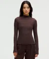 Lululemon Hold Tight Lettuce-edge Turtleneck In Brown