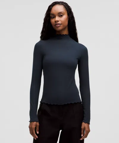 Lululemon Hold Tight Lettuce-edge Turtleneck In Blue