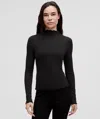 Lululemon Hold Tight Lettuce-edge Turtleneck In Black