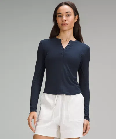 Lululemon Hold Tight Long-sleeve Henley In Multi