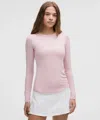 Lululemon Hold Tight Long-sleeve Shirt In Pink
