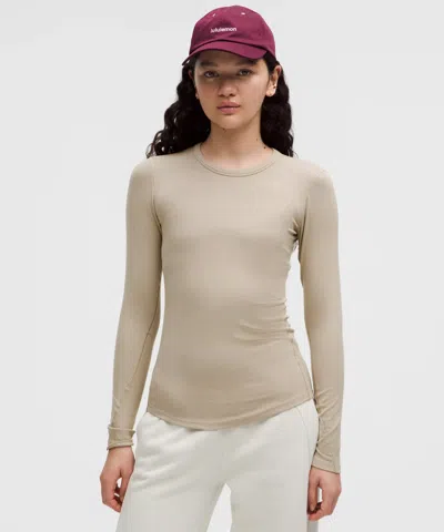 Lululemon Hold Tight Long-sleeve Shirt In Neutral