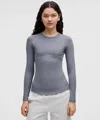 Lululemon Hold Tight Long-sleeve Shirt In Gray