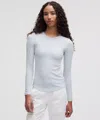 Lululemon Hold Tight Long-sleeve Shirt In White