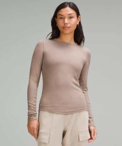 Lululemon Hold Tight Long-sleeve Shirt In Neutral