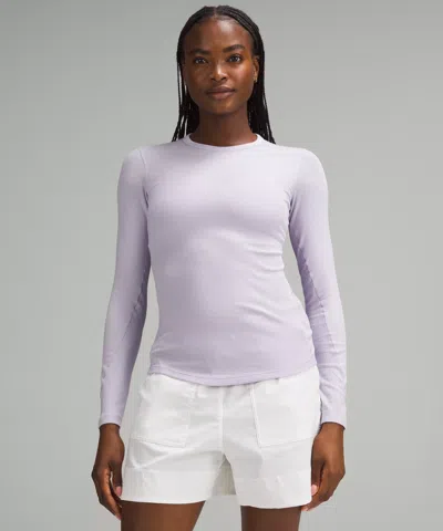 Lululemon Hold Tight Long-sleeve Shirt In Purple