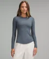 Lululemon Hold Tight Long-sleeve Shirt In Gray