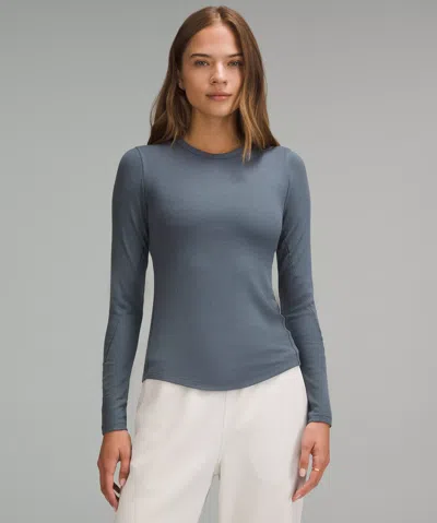 Lululemon Hold Tight Long-sleeve Shirt In Gray