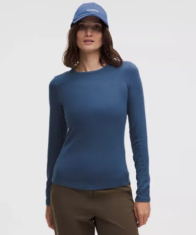 Lululemon Hold Tight Long-sleeve Shirt In Blue