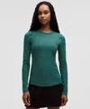 Lululemon Hold Tight Long-sleeve Shirt Sparkle In Green
