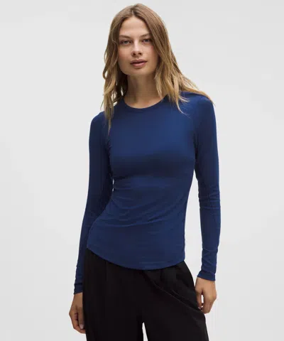 Lululemon Hold Tight Long-sleeve Shirt In Blue