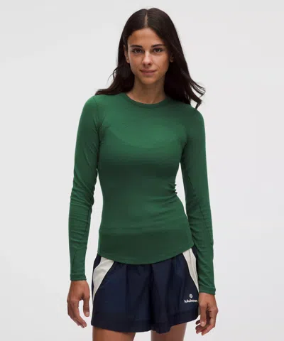 Lululemon Hold Tight Long-sleeve Shirt In Green