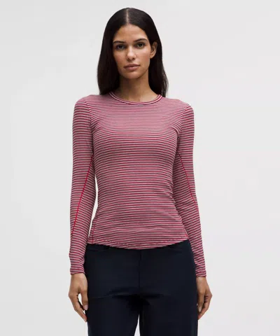 Lululemon Hold Tight Long-sleeve Shirt In Pink
