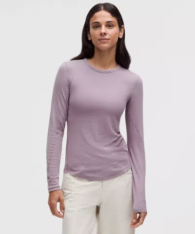Lululemon Hold Tight Long-sleeve Shirt In Purple