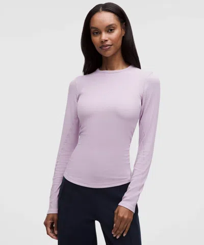 Lululemon Hold Tight Long-sleeve Shirt In Purple