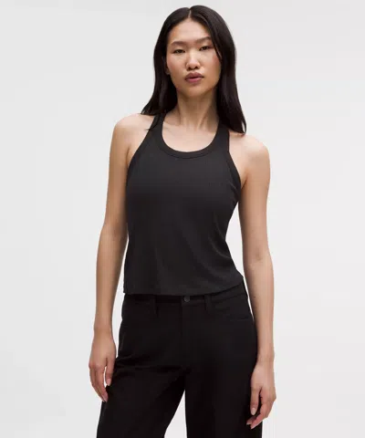 Lululemon Hold Tight Micro-rib Racerback Tank Top In Black