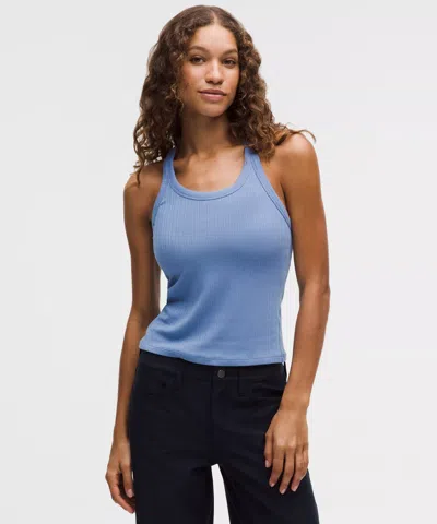 Lululemon Hold Tight Micro-rib Racerback Tank Top In Blue