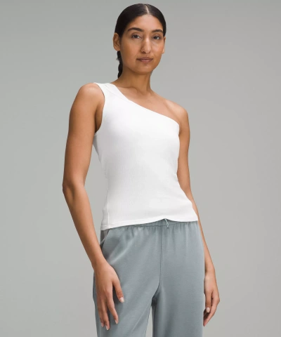 Lululemon Hold Tight One-shoulder Tank Top In White