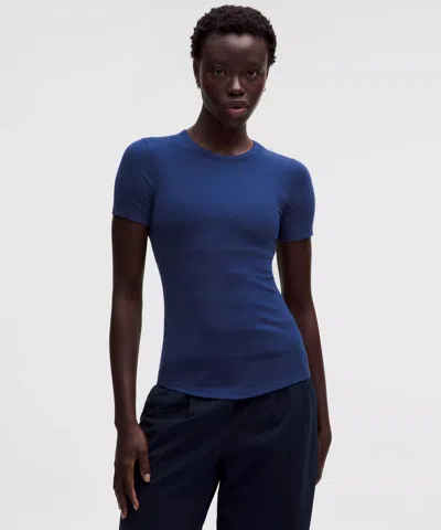 Lululemon Hold Tight Short-sleeve Shirt In Blue