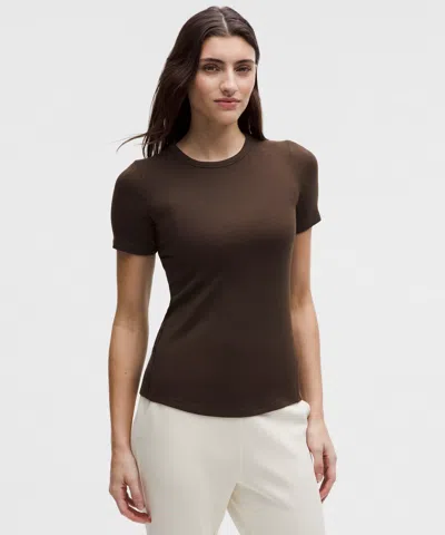 Lululemon Hold Tight Short-sleeve Shirt In Brown