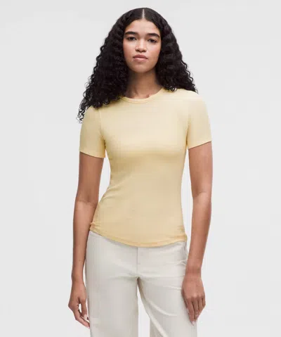 Lululemon Hold Tight Short-sleeve Shirt In Yellow