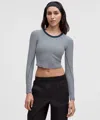 Lululemon Hold Tight Straight-hem Cropped Long-sleeve Shirt