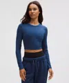 Lululemon Hold Tight Straight-hem Cropped Long-sleeve Shirt