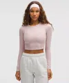 Lululemon Hold Tight Straight-hem Cropped Long-sleeve Shirt