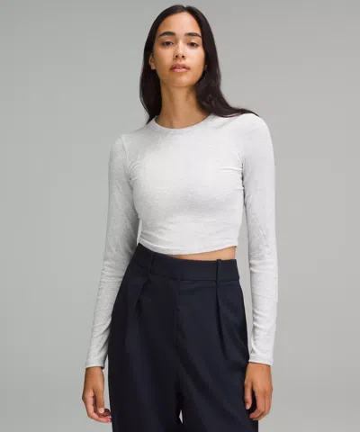 Lululemon Hold Tight Straight-hem Cropped Long-sleeve Shirt