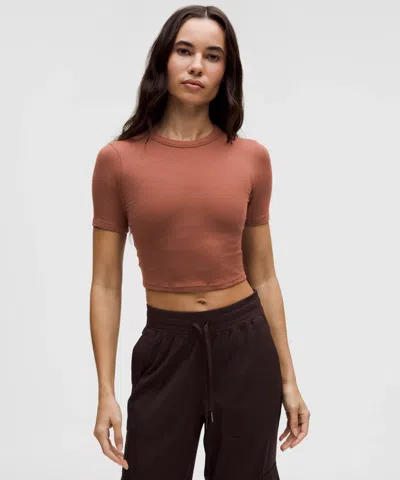 Lululemon Hold Tight Straight-hem Cropped T-shirt