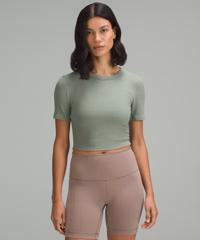 Lululemon Hold Tight Straight Hem Cropped T-shirt