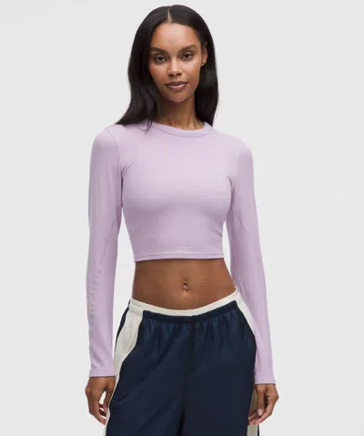 Lululemon Hold Tight Straight-hem Cropped Long-sleeve Shirt