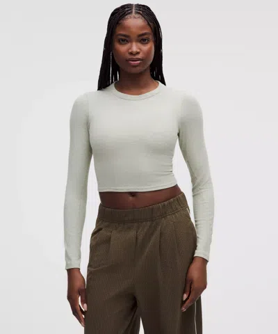 Lululemon Hold Tight Straight-hem Cropped Long-sleeve Shirt
