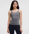 Lululemon Hold Tight Thin Strap Racerback Tank Top In Gray