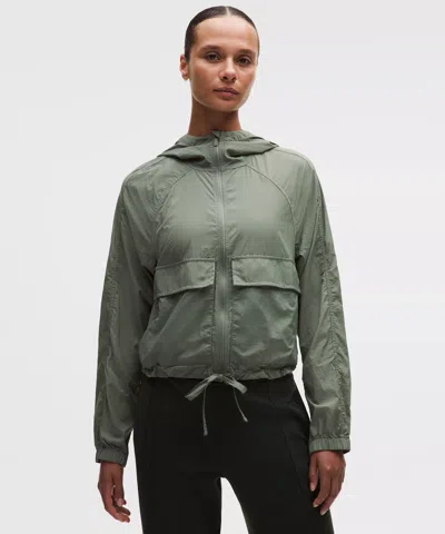 Lululemon Hood-lite Relaxed-fit Jacket In Green