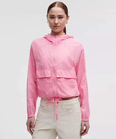 Lululemon Hood-lite Relaxed-fit Jacket In Pink