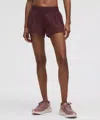 Lululemon Hotty Hot High-rise Lined Short 2.5" In Brown