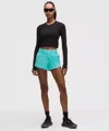 Lululemon Hotty Hot High-rise Lined Short 2.5" In Blue