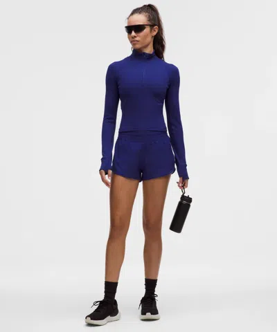 Lululemon Hotty Hot High-rise Lined Short 2.5" In Blue
