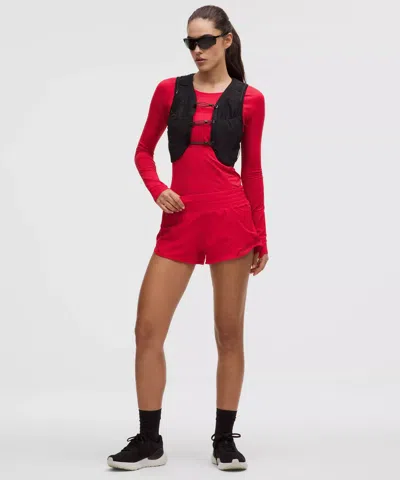 Lululemon Hotty Hot High-rise Lined Short 2.5" In Red