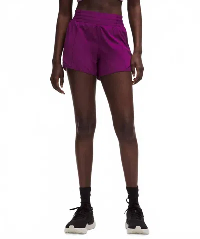 Lululemon Hotty Hot High-rise Lined Short In Chilled Grape In Purple