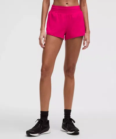 Lululemon Hotty Hot High-rise Lined Short 2.5" In Pink