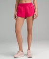 Lululemon Hotty Hot High-rise Lined Short 2.5" In Pink