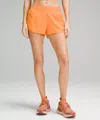 Lululemon Hotty Hot High-rise Lined Short 2.5" In Orange