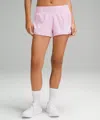 Lululemon Hotty Hot High-rise Lined Short 2.5" In Pink
