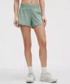 Lululemon Hotty Hot High-rise Lined Shorts 4" In Green