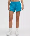 Lululemon Hotty Hot High-rise Lined Shorts 4" In Blue